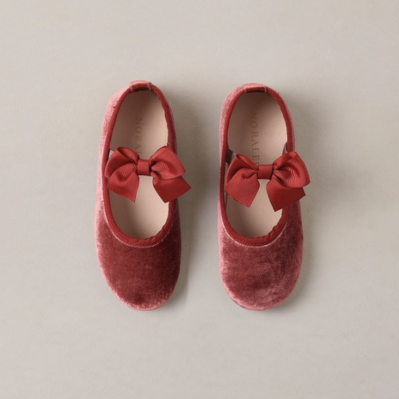 Bow Ballet Flats, Ruby