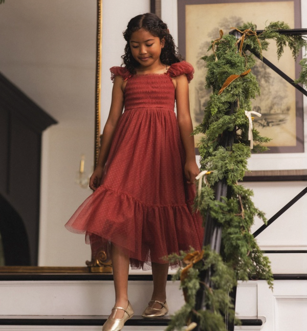 Clara Dress, Ruby