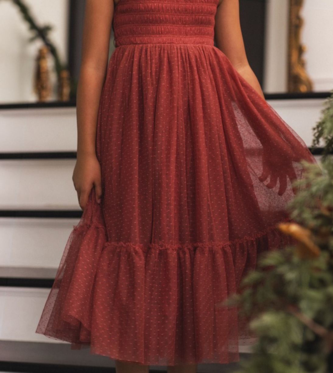 Clara Dress, Ruby