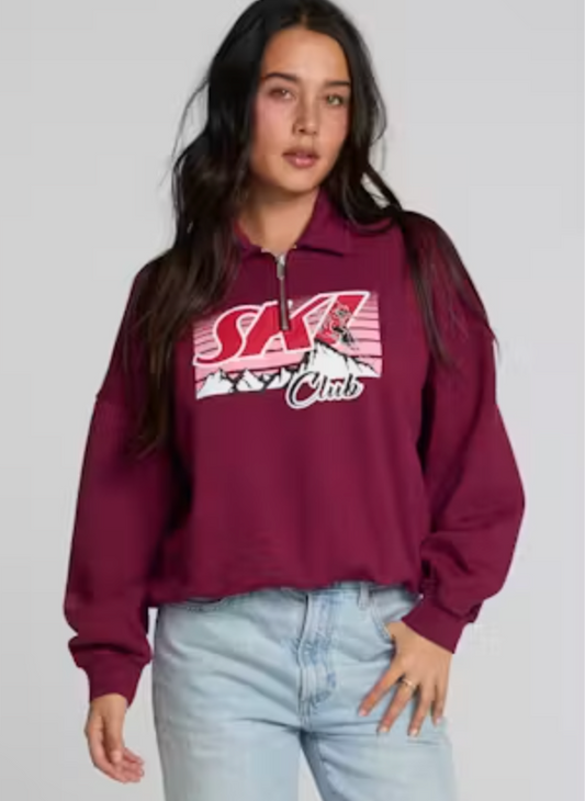 Women's Ski Club Polo Sweatshirt