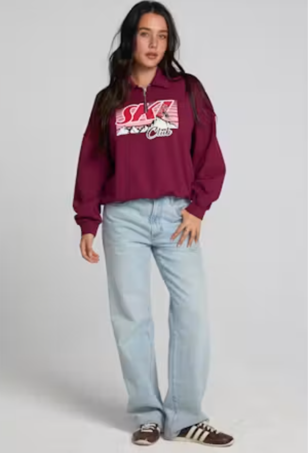Women's Ski Club Polo Sweatshirt