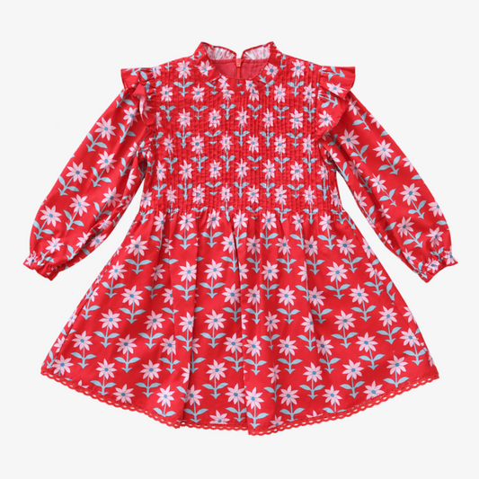 Elizabeth Dress, Holiday Floral - Magpies Paducah