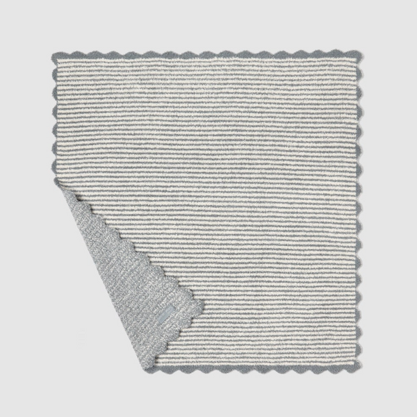 CozyChic Stripe Scallop Receiving Blanket, Blue Cove