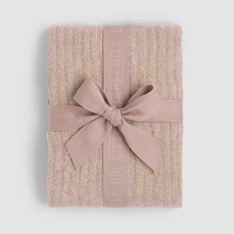 CozyChicLite Ribbed Baby Blanket, Faded Rose
