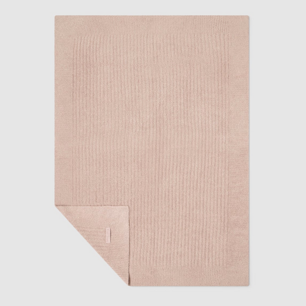 CozyChicLite Ribbed Baby Blanket, Faded Rose