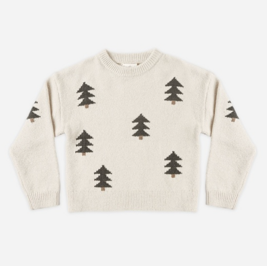 Aspen Sweater, Tree Jacquard