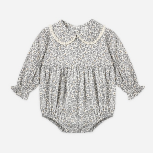 Cora Romper, Slate Floral
