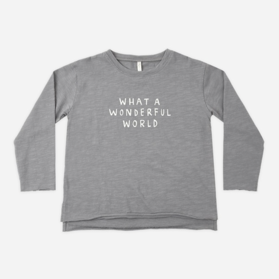 Raw Edge LS Tee, Wonderful World
