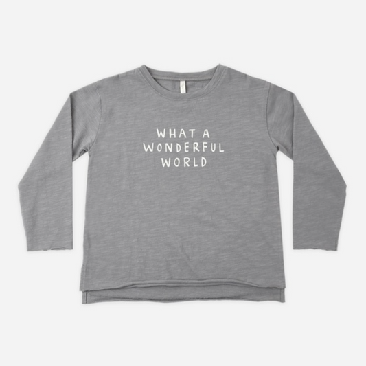 Raw Edge LS Tee, Wonderful World