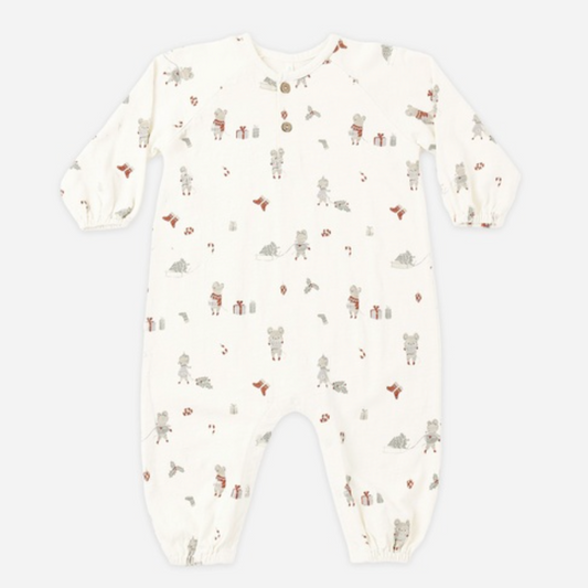 Henley Jumpsuit, Holiday Mouse