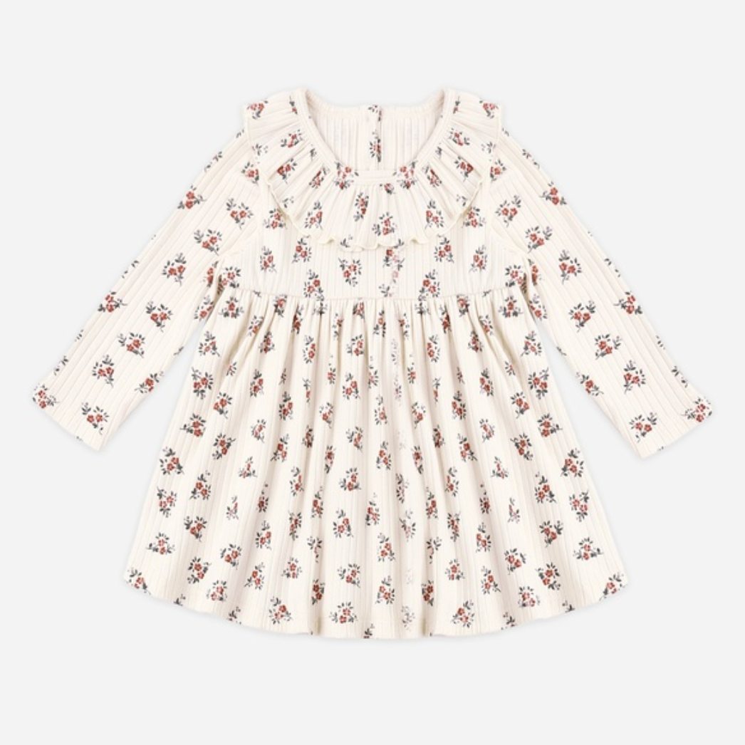 Ruffle Collar Dress, Ruby Bloom