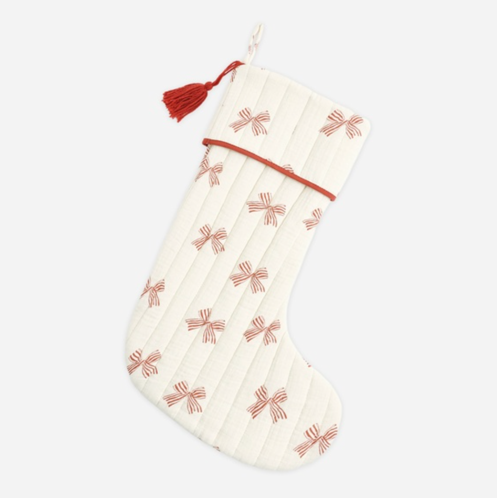Christmas Stocking, Peppermint Bows