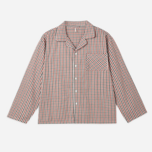 Mens Pajama Set, Holiday Gingham