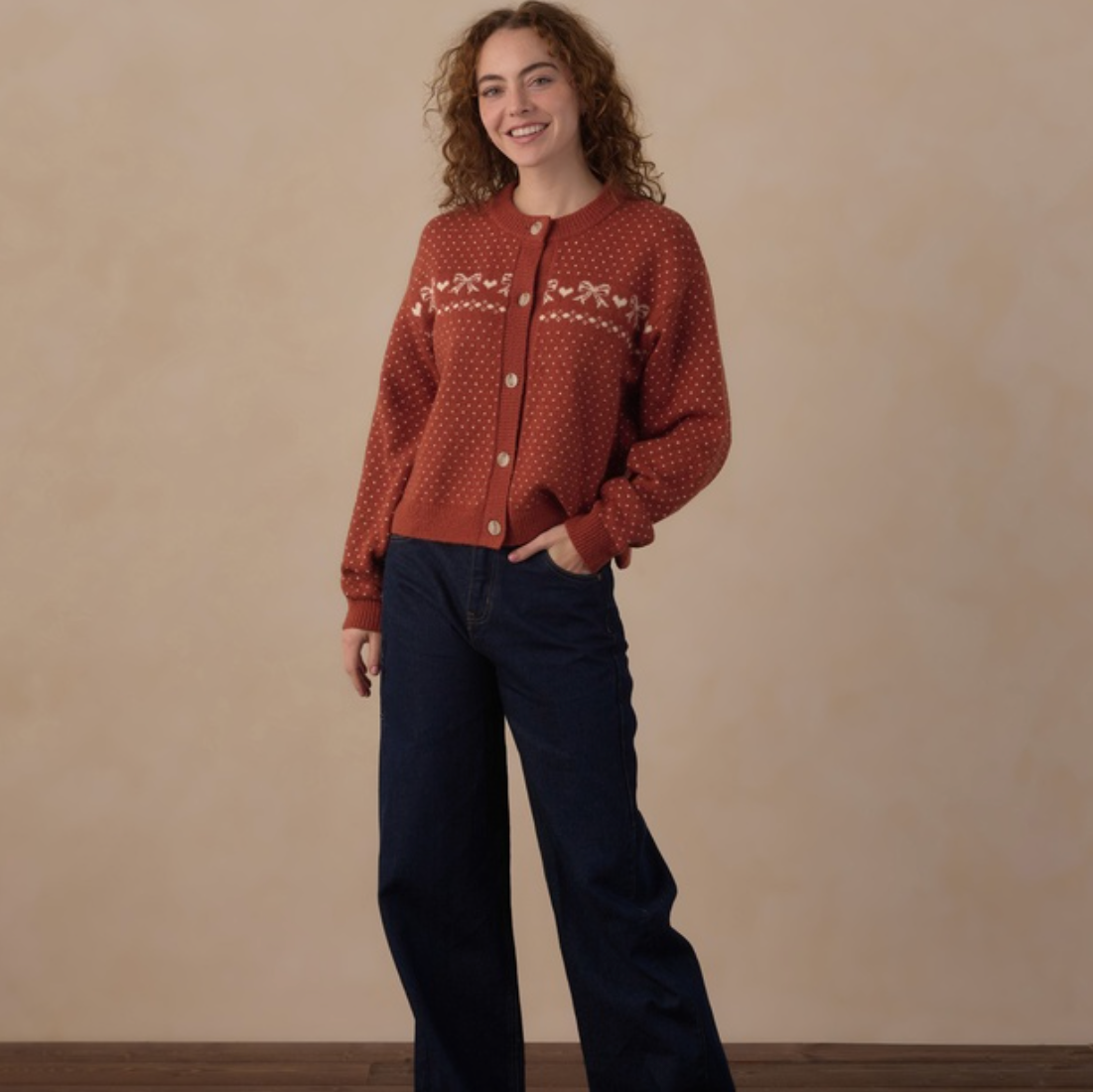 Women's Juniper Cardigan, Ruby