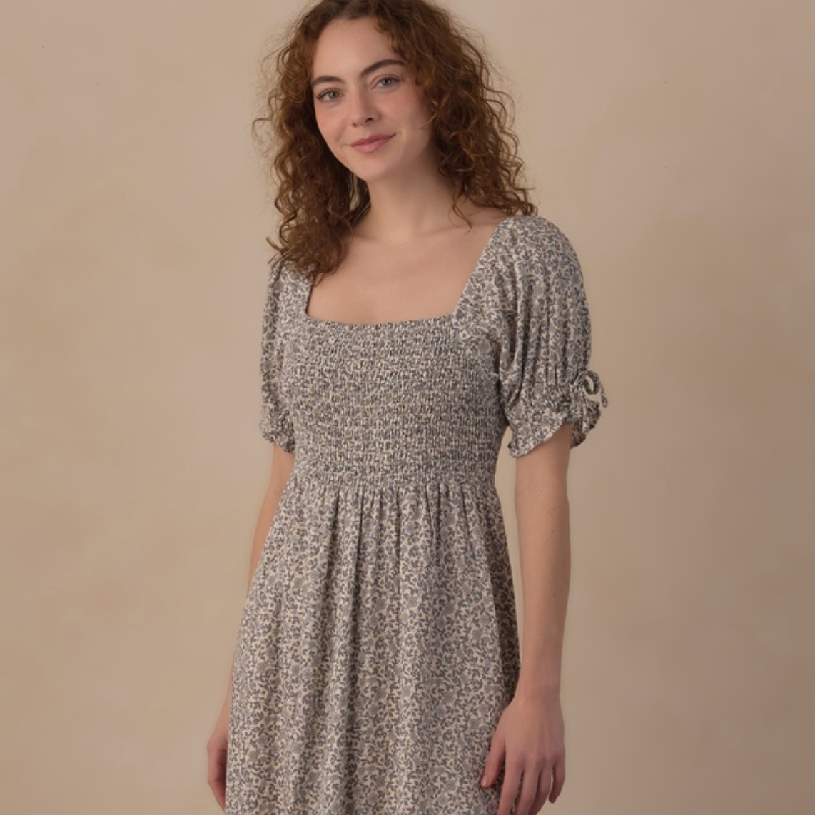 Women's Dallas Dress, Slate Floral