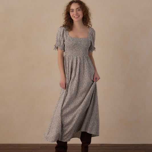 Women's Dallas Dress, Slate Floral