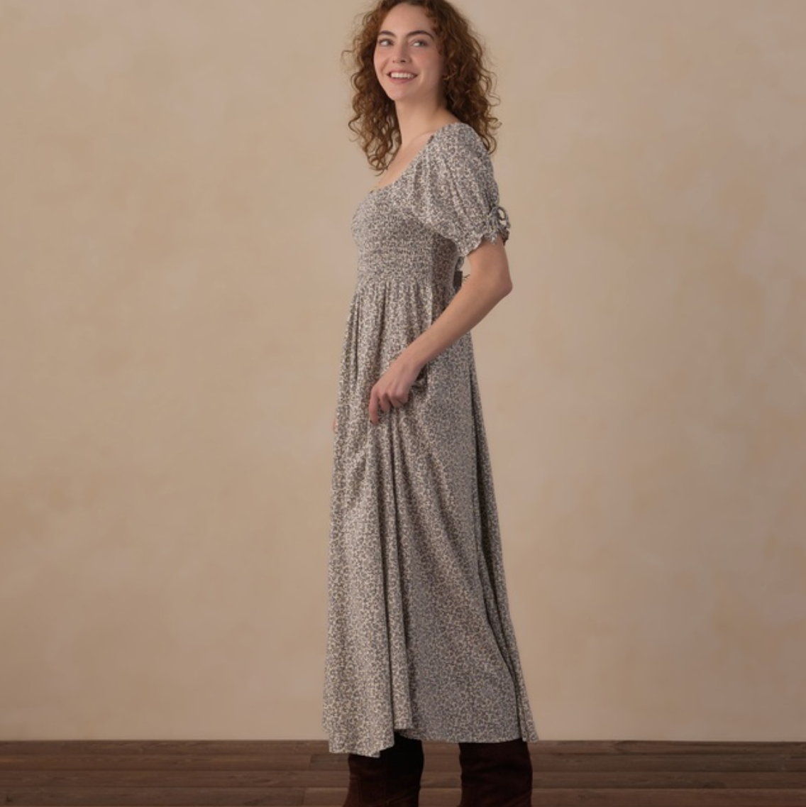 Women's Dallas Dress, Slate Floral