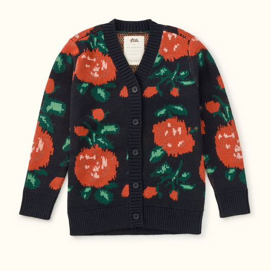 English Rose Long Cardigan