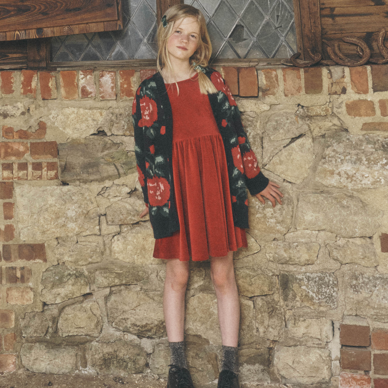 English Rose Long Cardigan