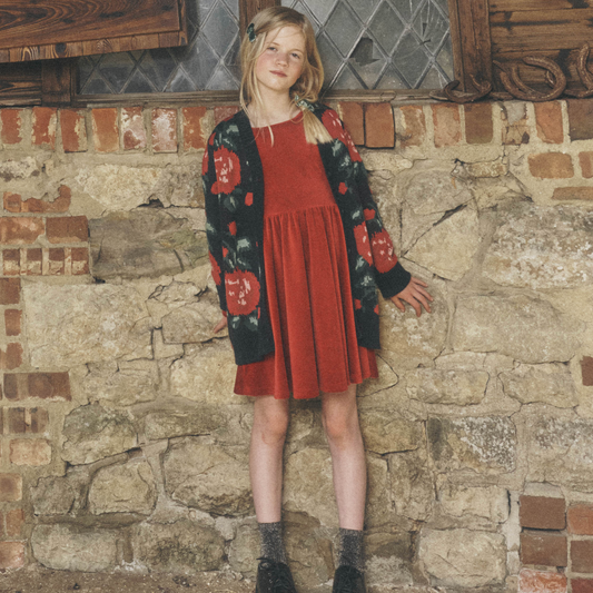 English Rose Long Cardigan