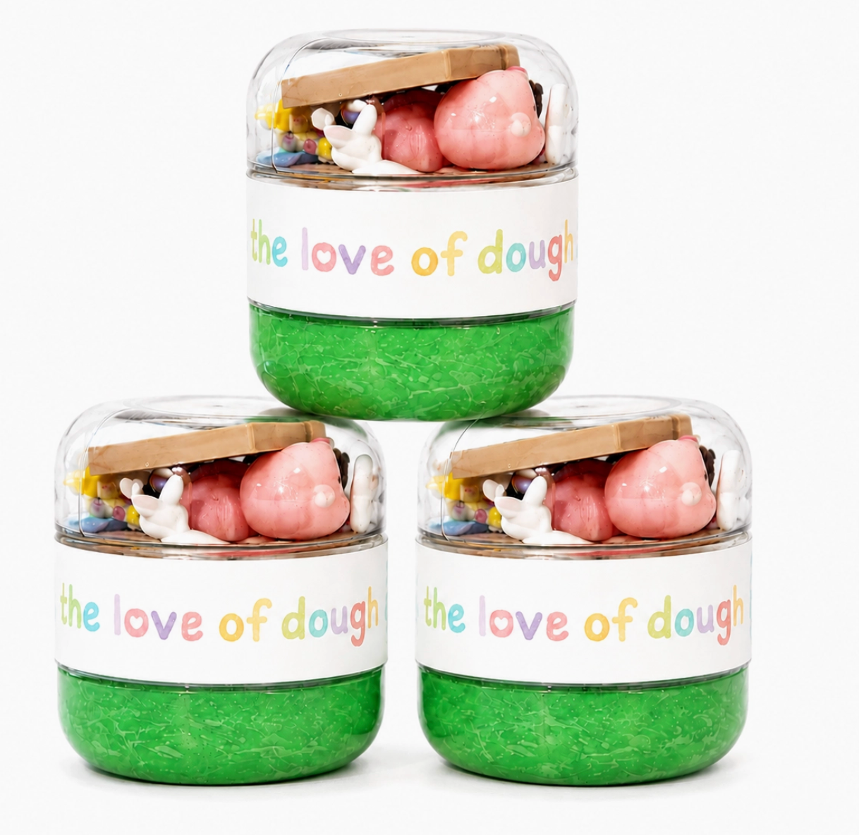 Animals in the Barn Sensory Dough Mini Jar