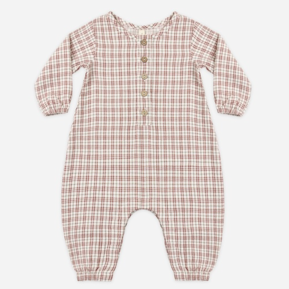 Woven Jumpsuit, Christmas Plaid - Magpies Paducah
