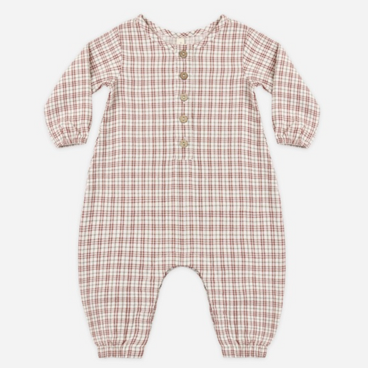 Woven Jumpsuit, Christmas Plaid - Magpies Paducah