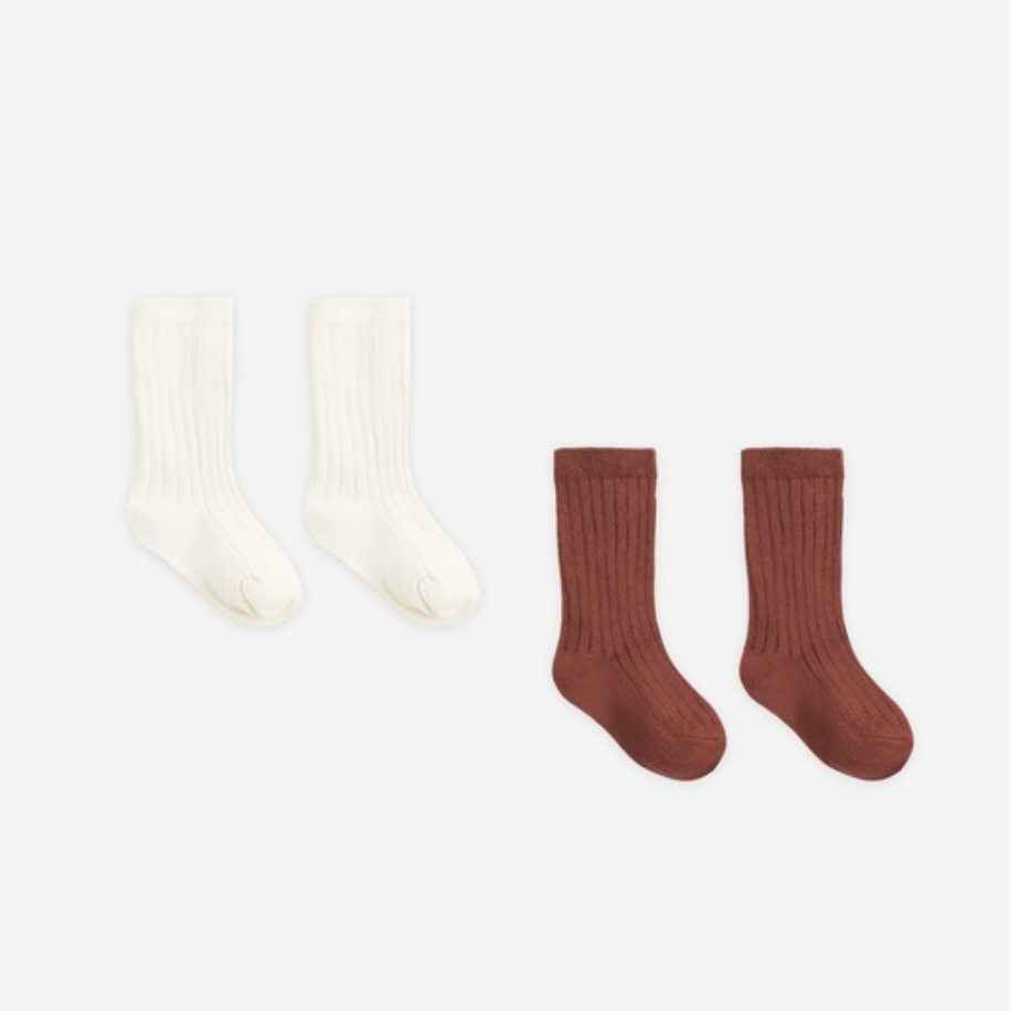 Socks Set | Natural, Redwood - Magpies Paducah