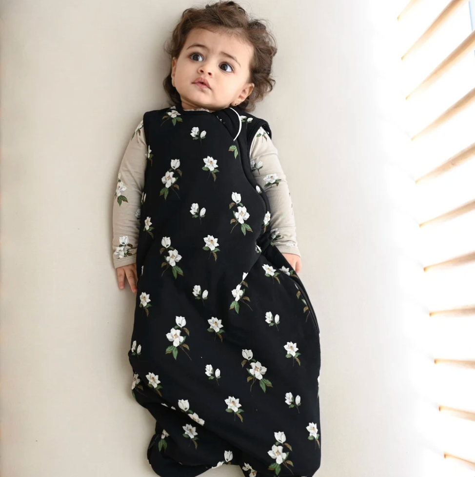 Sleep Bag, 1.0 TOG, Midnight Magnolia - Magpies Paducah