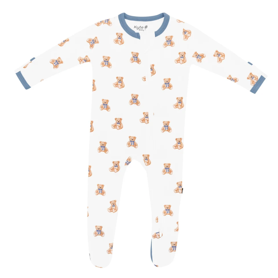Zippered Footie, Teddy Bear