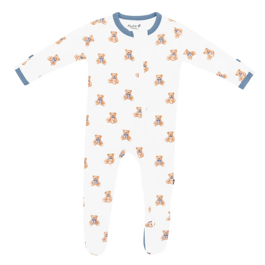Zippered Footie, Teddy Bear