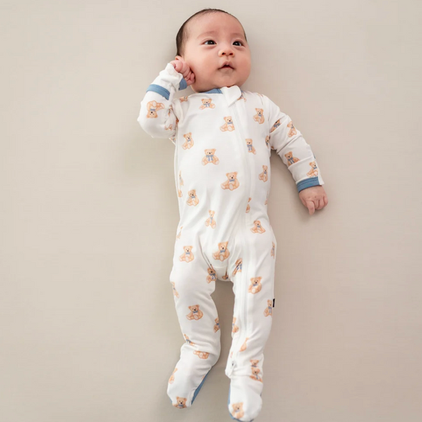 Zippered Footie, Teddy Bear