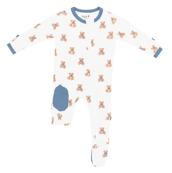 Zippered Footie, Teddy Bear