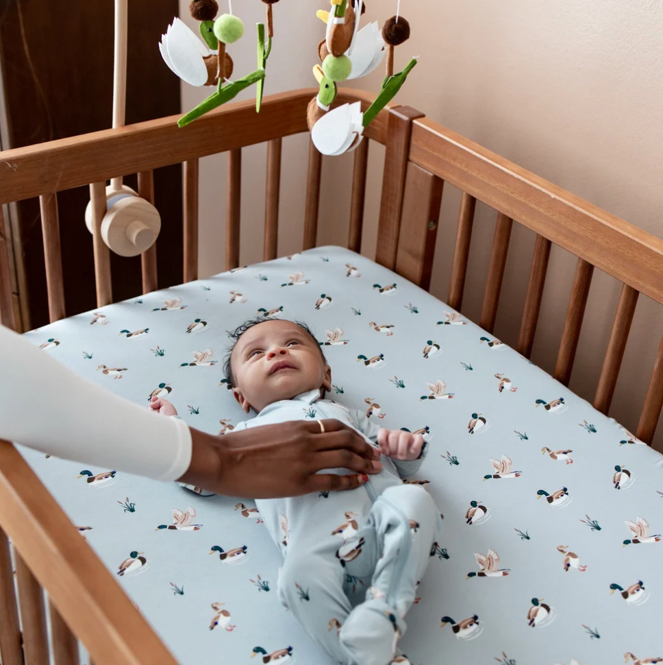 Crib Sheet, Mallard Ducks