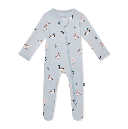 Zippered Footie, Mallard Ducks