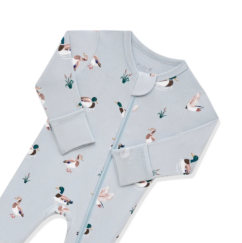 Zippered Footie, Mallard Ducks