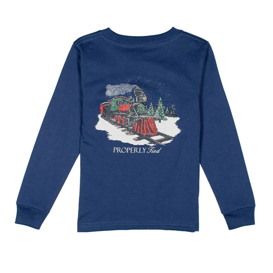 Long Sleeve Tee, River Blue PT Express - Magpies Paducah