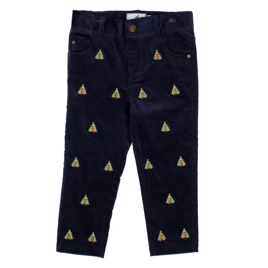 Tinsel Pant, Navy Christmas Tree - Magpies Paducah