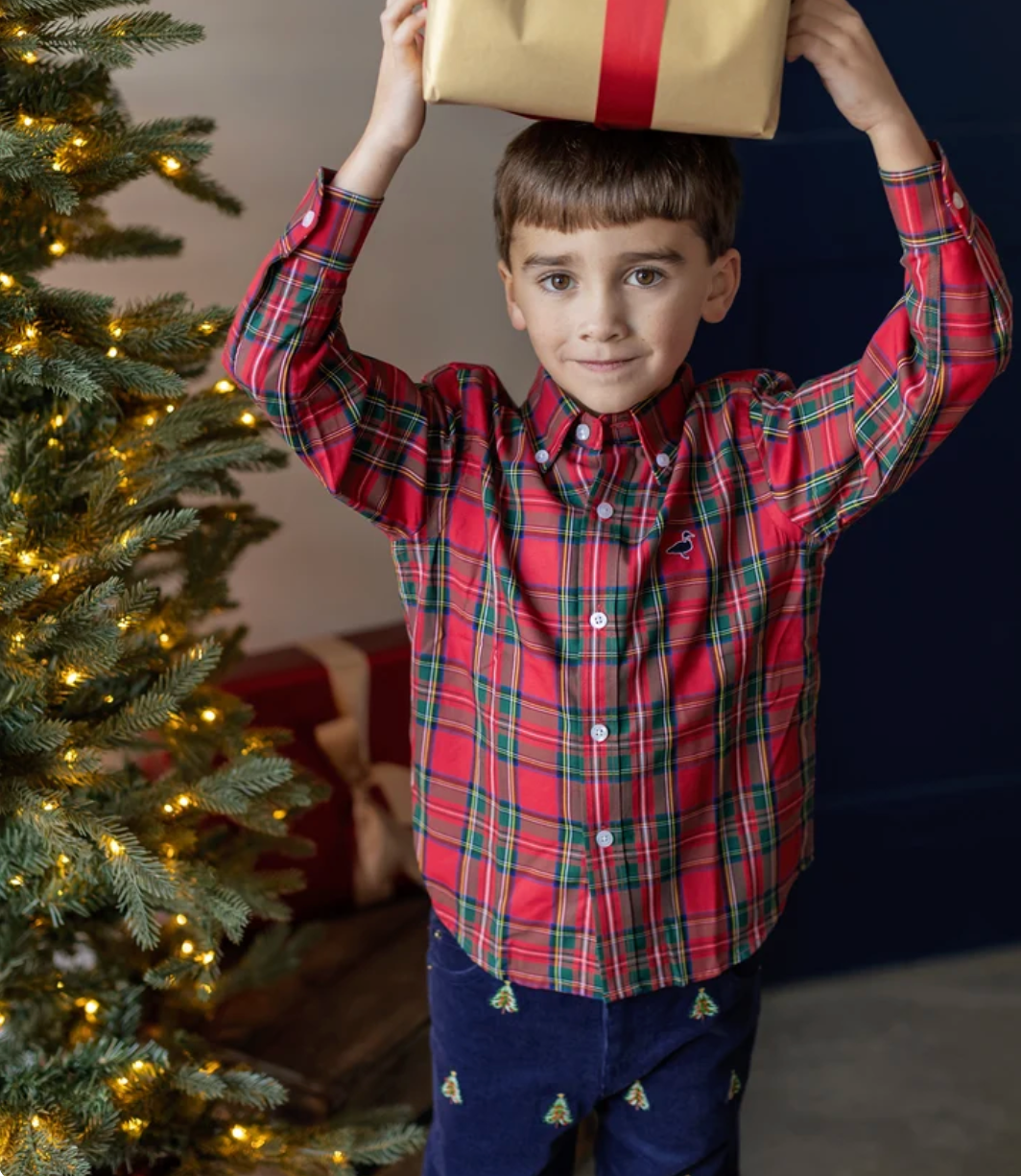 Tinsel Pant, Navy Christmas Tree - Magpies Paducah