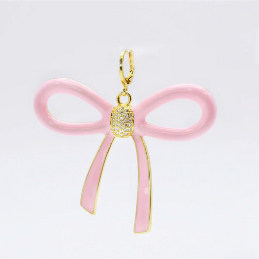 Oversize Pink Bow Charm