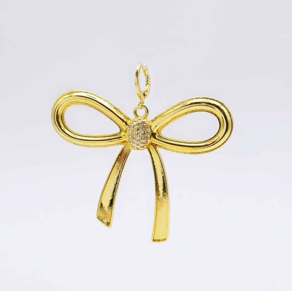 Oversize Gold Bow Charm