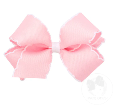 Medium Contrast Moonstitch Bow, (Assorted Colors!)