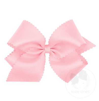 King Scalloped Bow (Assorted colors!)