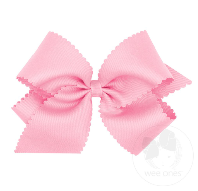 King Scalloped Bow (Assorted colors!)