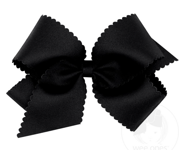 King Scalloped Bow (Assorted colors!) - Magpies Paducah