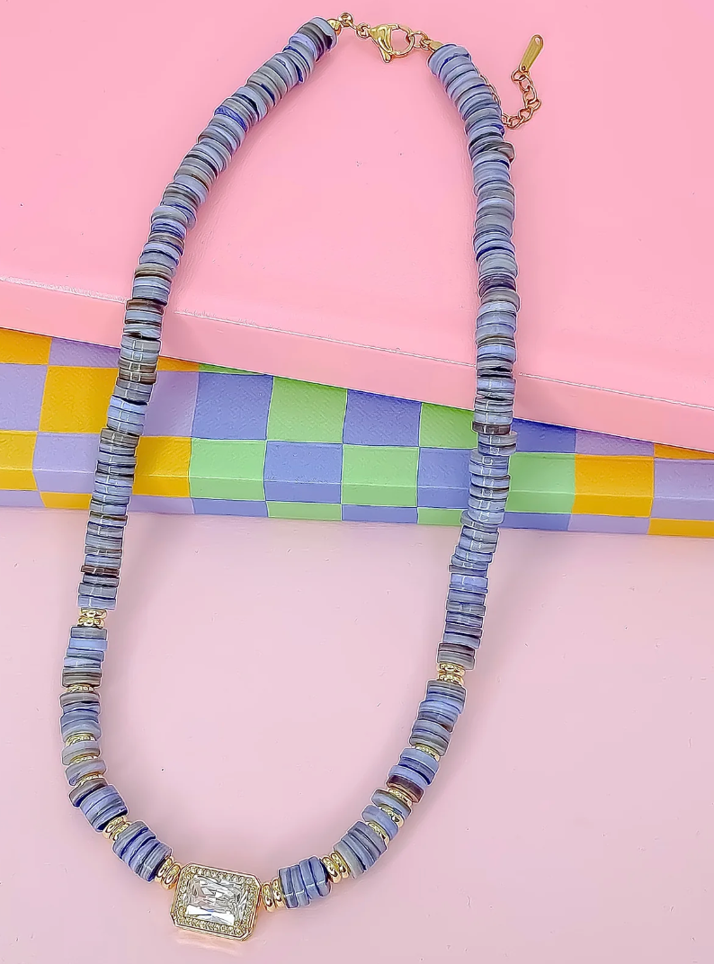 Dream Pop Gemstone Necklace, Assorted Colors - Magpies Paducah