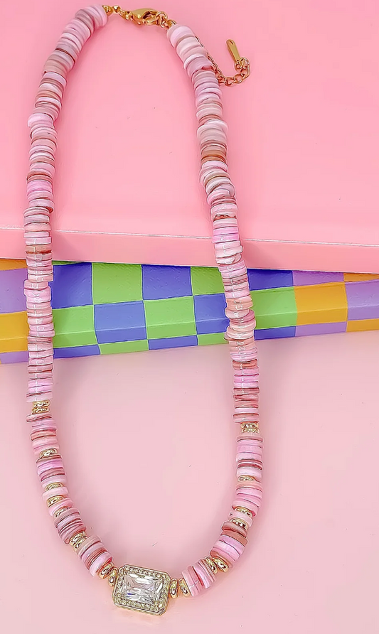 Dream Pop Gemstone Necklace, Assorted Colors - Magpies Paducah