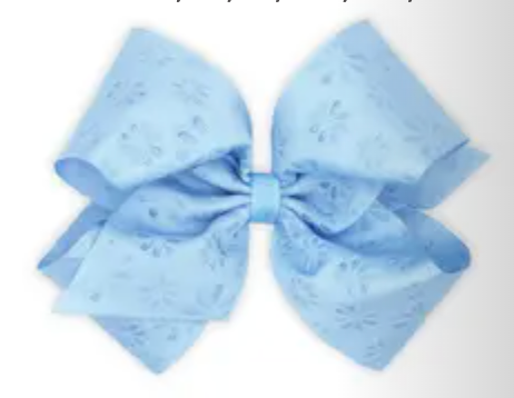 King Embossed Flower Print Bow (6 Colors!) - Magpies Paducah
