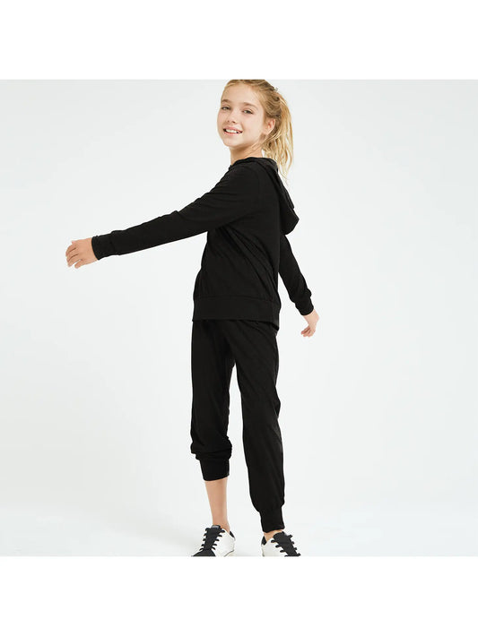 Hoodie & Jogger Loungewear Set, Black - Magpies Paducah