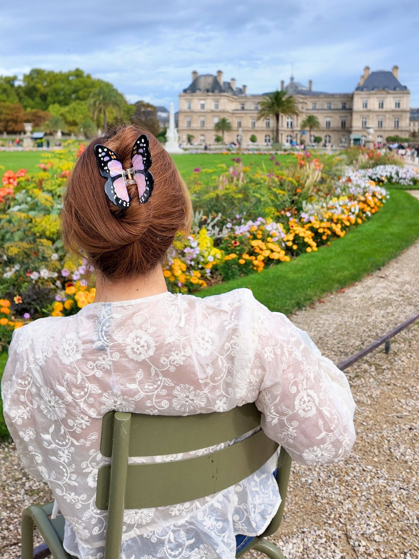 Hand-painted Limited Edition Monarch Butterfly Claw Hair Clip | Eco-Friendly